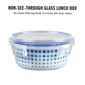 Cool Dots Opalware Lunch Box with Jacket