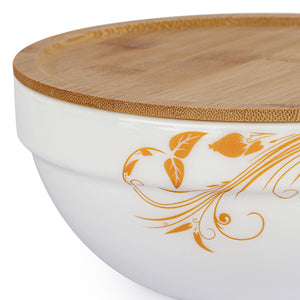 Royale Series Mixing bowls with bamboo lid Gift Set, 3 Pieces