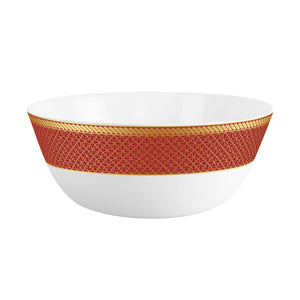 Solitaire Series 27 Pieces Ruby Opalware Dinner Set, Family of 6