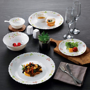 Dazzle Series 35 Pieces Opalware Dinner Set for Family of 6