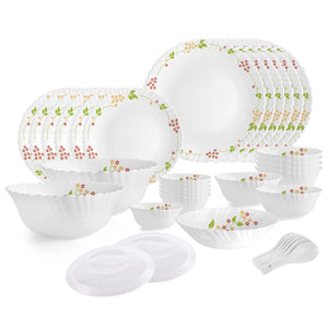 Dazzle Series 35 Pieces Opalware Dinner Set for Family of 6