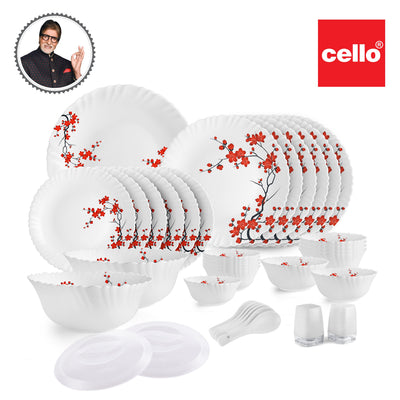 Dazzle Series 37 Pieces Opalware Dinner Set for Family of 6