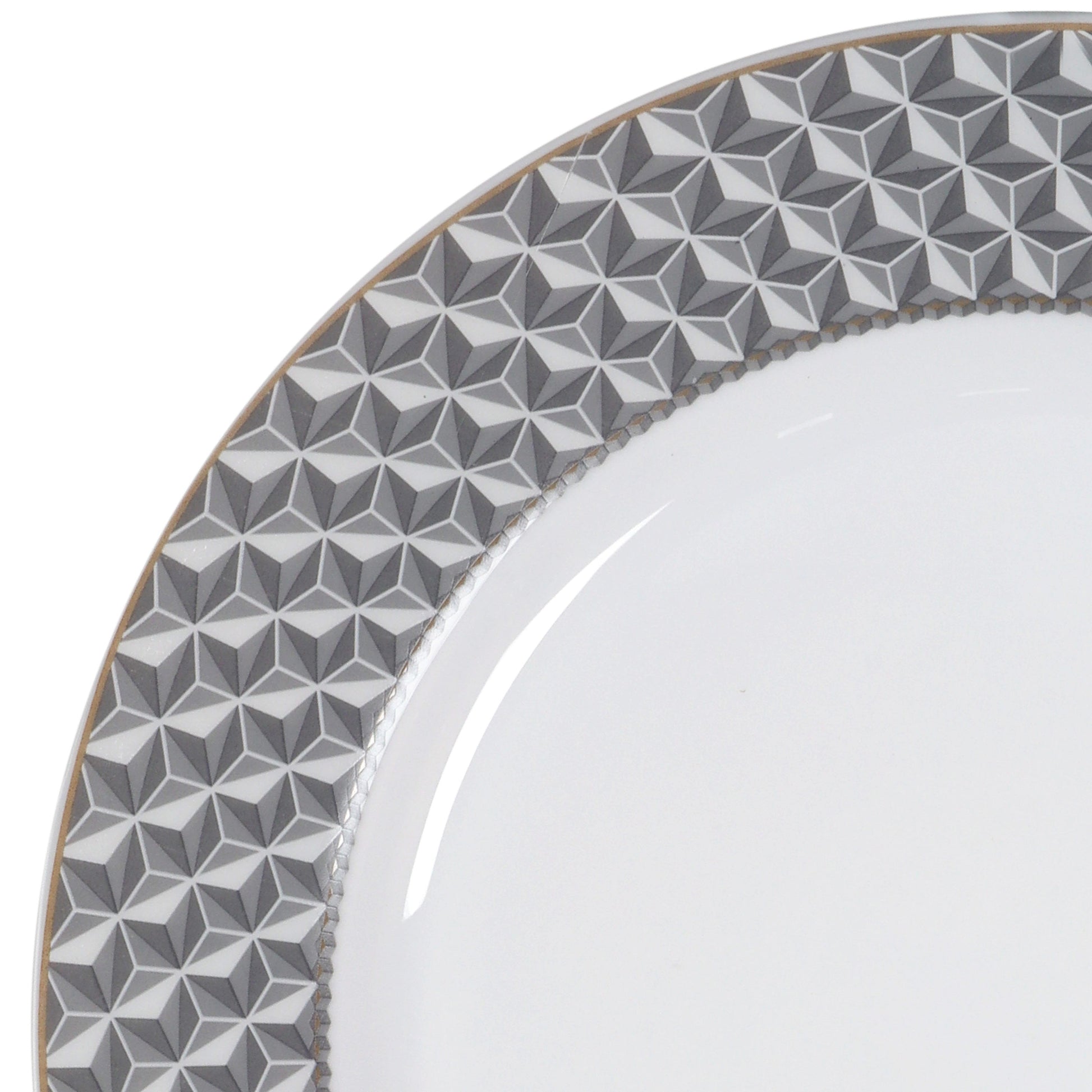 Feather Series 27 Pieces Opalware Dinner Set for Family of 6