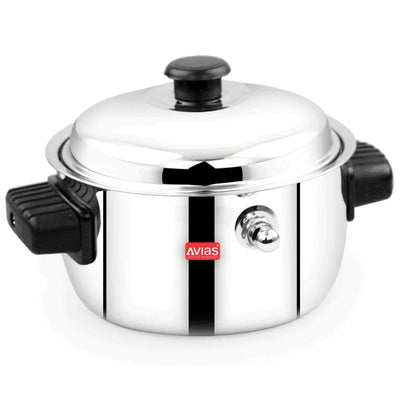 AVIAS Stainless Steel Milk Cooker | Silver | 1 Pc