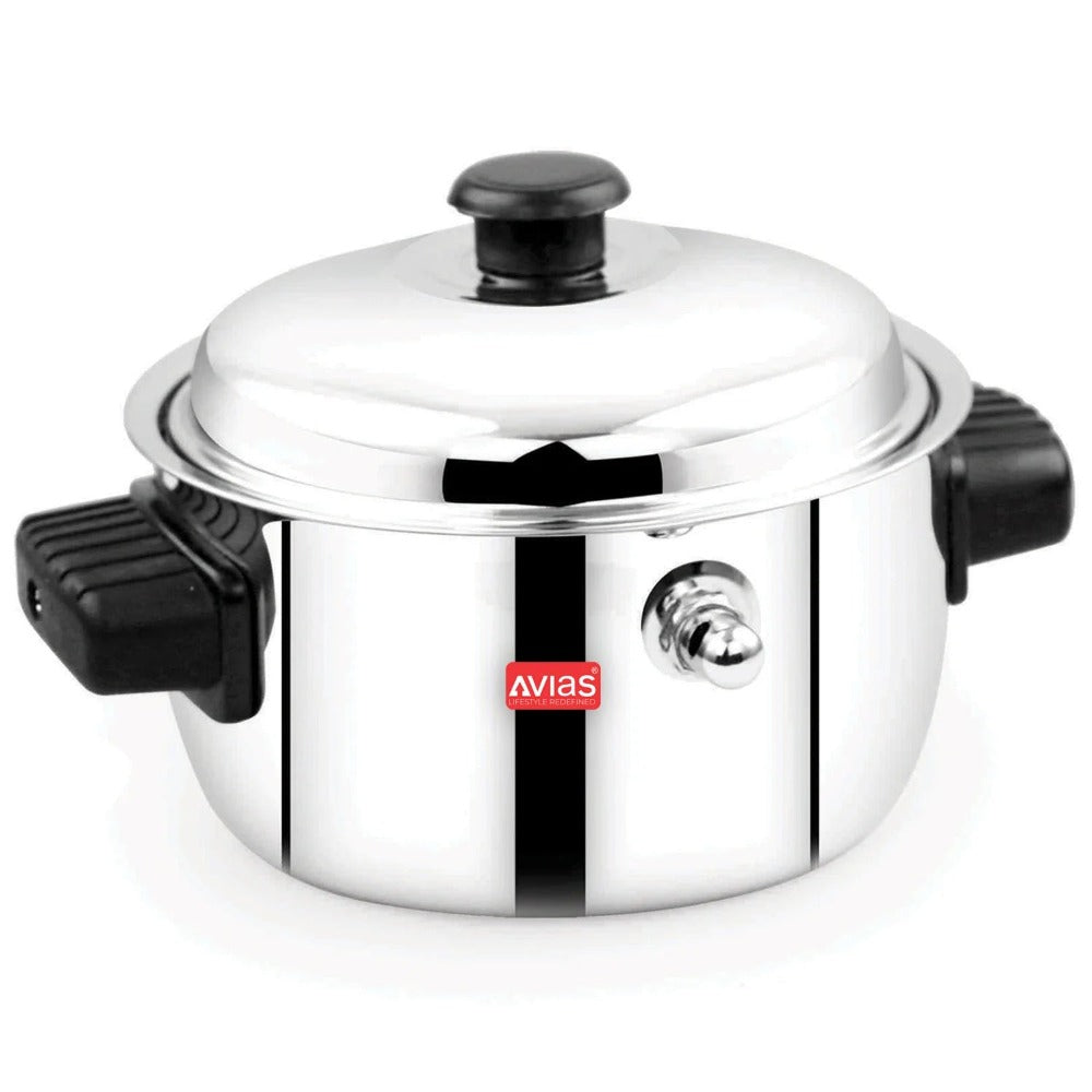AVIAS Stainless Steel Milk Cooker | Silver | 1 Pc