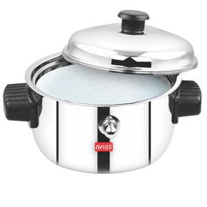 AVIAS Stainless Steel Milk Cooker | Silver | 1 Pc