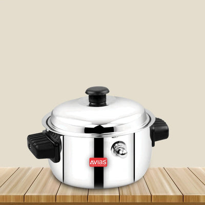 AVIAS Stainless Steel Milk Cooker | Silver | 1 Pc