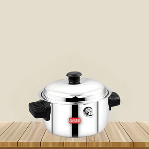 AVIAS Stainless Steel Milk Cooker | Silver | 1 Pc