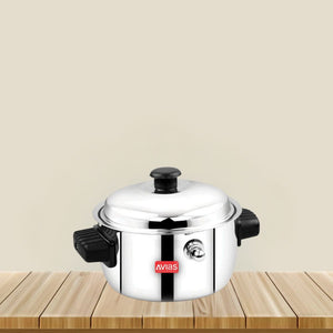 AVIAS Stainless Steel Milk Cooker | Silver | 1 Pc