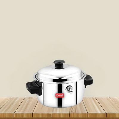 AVIAS Stainless Steel Milk Cooker | Silver | 1 Pc