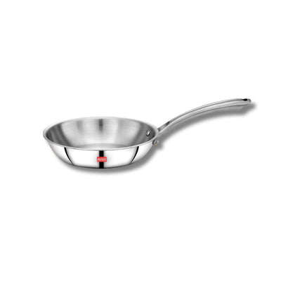AVIAS Riara Premium Stainless Steel Tri-Ply Fry Pan | Gas & Induction Compatible | Silver