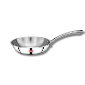 AVIAS Riara Premium Stainless Steel Tri-Ply Fry Pan | Gas & Induction Compatible | Silver