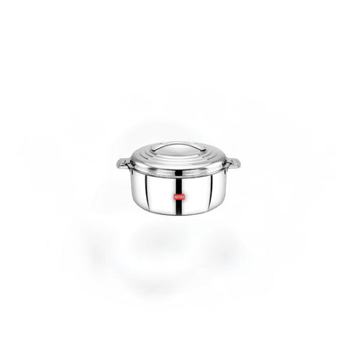 AVIAS Platina Premium Double Wall Insulated Stainless Steel Casserole | Silver | 1 Pc