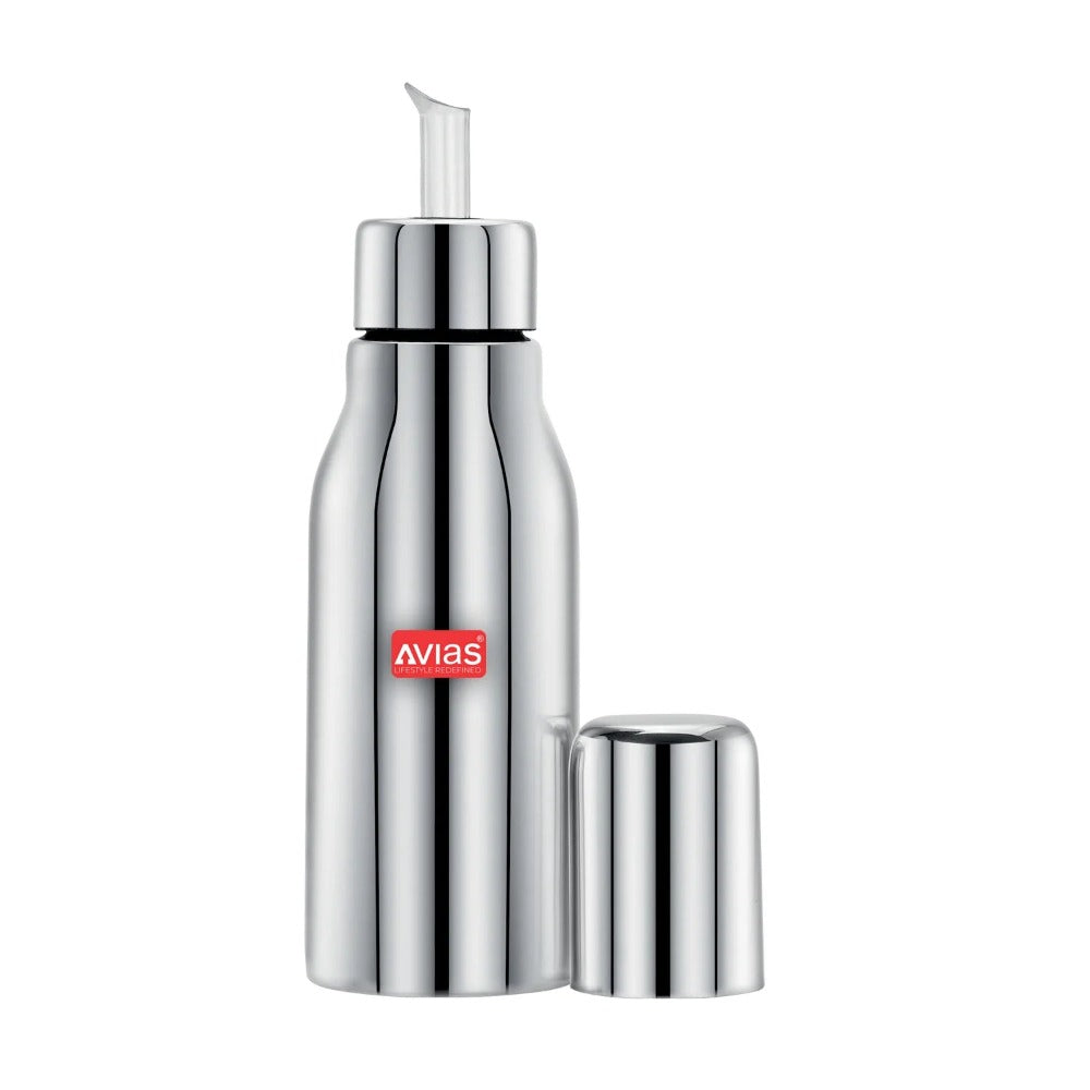 AVIAS Ezee  Stainless steel Oil Dispenser Bottle | Silver