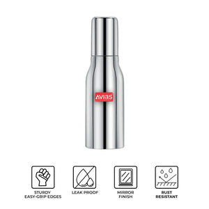 AVIAS Ezee  Stainless steel Oil Dispenser Bottle | Silver