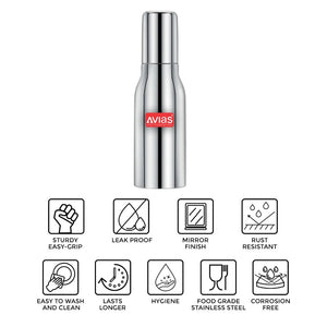 AVIAS Ezee  Stainless steel Oil Dispenser Bottle | Silver