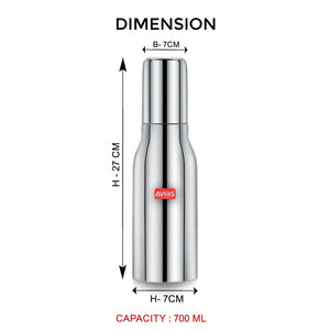 AVIAS Ezee  Stainless steel Oil Dispenser Bottle | Silver