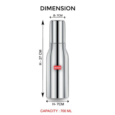 AVIAS Ezee  Stainless steel Oil Dispenser Bottle | Silver