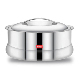 AVIAS Ruby Stainless Steel Casserole | Silver | 1 Pc