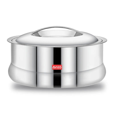 AVIAS Ruby Stainless Steel Casserole | Silver | 1 Pc