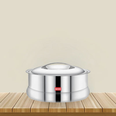 AVIAS Ruby Stainless Steel Casserole | Silver | 1 Pc
