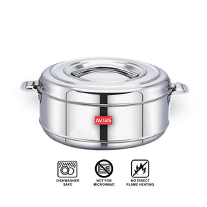AVIAS Astra Casserole Set | Silver | Set of 3 Pcs
