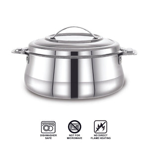 AVIAS Riara Stainless Steel Casserole Set | Silver | Set of 2 Pcs