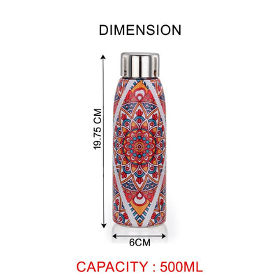 AVIAS Avio Printed Stainless Steel 500 ML Baby  Water Bottles | Set of 3 Pcs