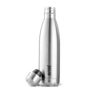 AVIAS Evita Premium Stainless Steel Vacuum Insulated Flask Water Bottel | Silver | 1 Pc