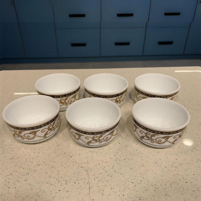Larah by Borosil Royale Multi Katori | 6 Bowls