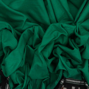 Sea Green Handloom Orissa Cotton Saree With Contrast Black Border