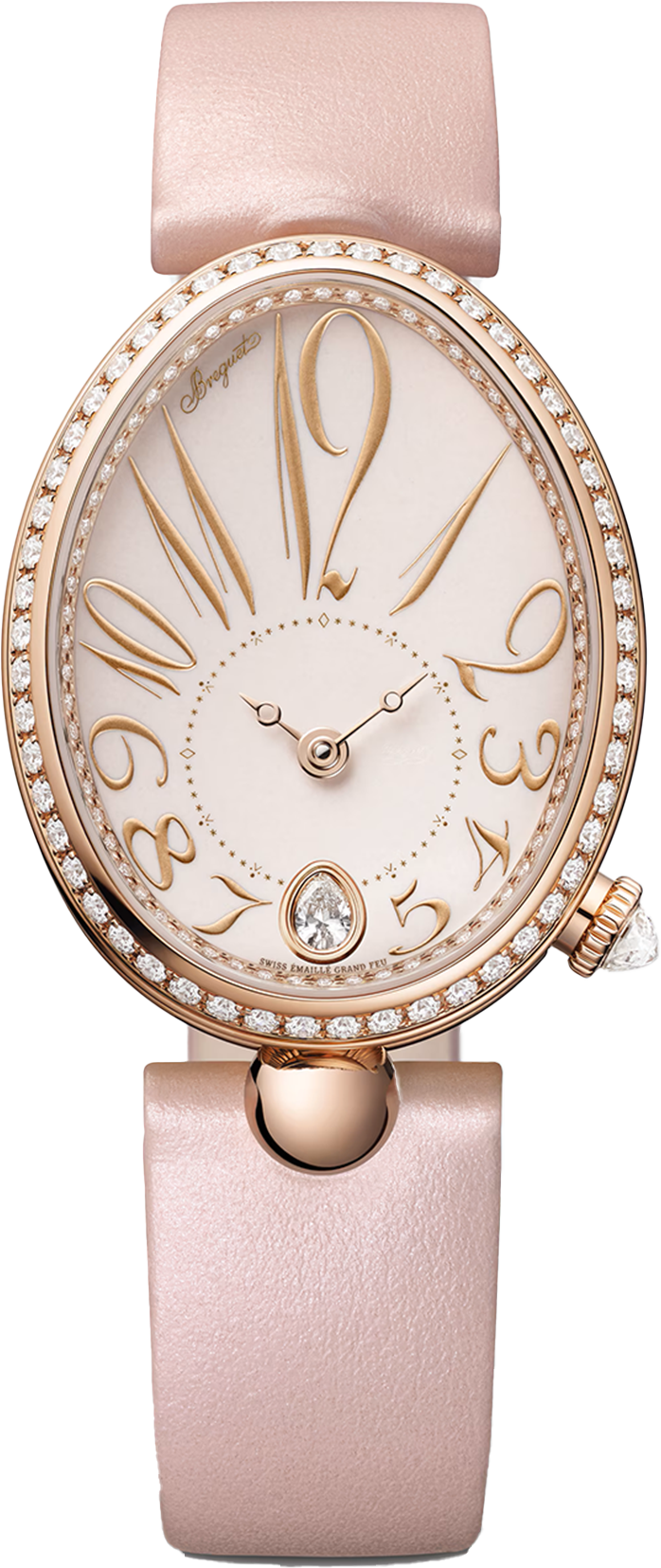 Breguet Reine De Naples Pink Strap 36.50 mm for Women