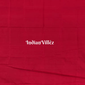 Black With Red Kumbha Odisha Handloom Sambalpuri Silk Saree