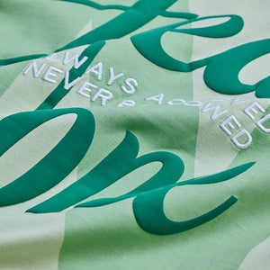 Fear None Light Green Oversized T-Shirt