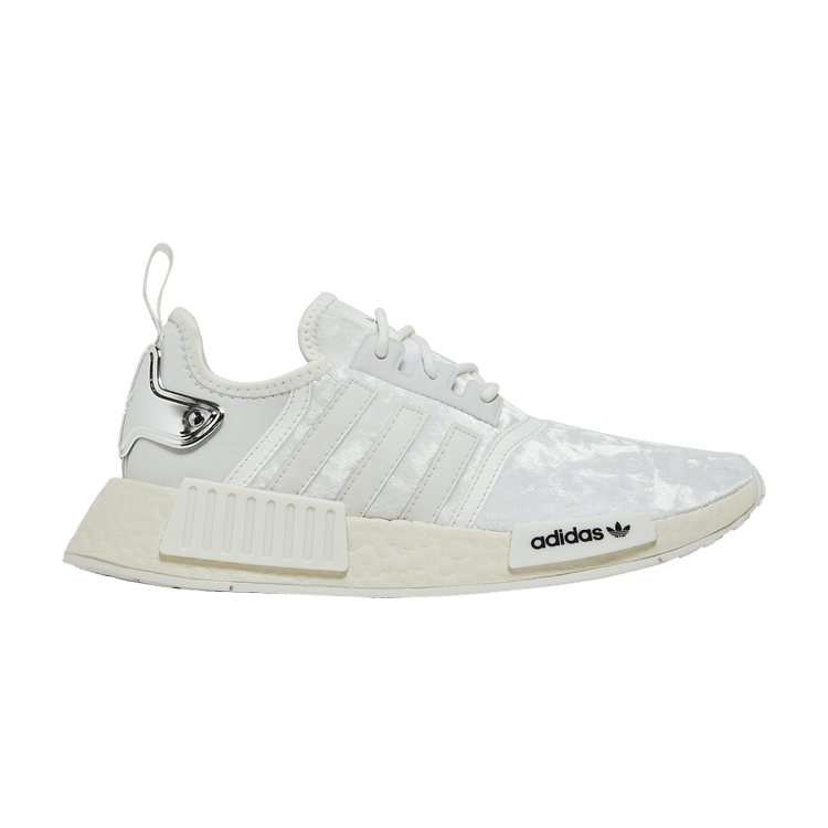 adidas NMD R1 Velour White Silver (Women's)