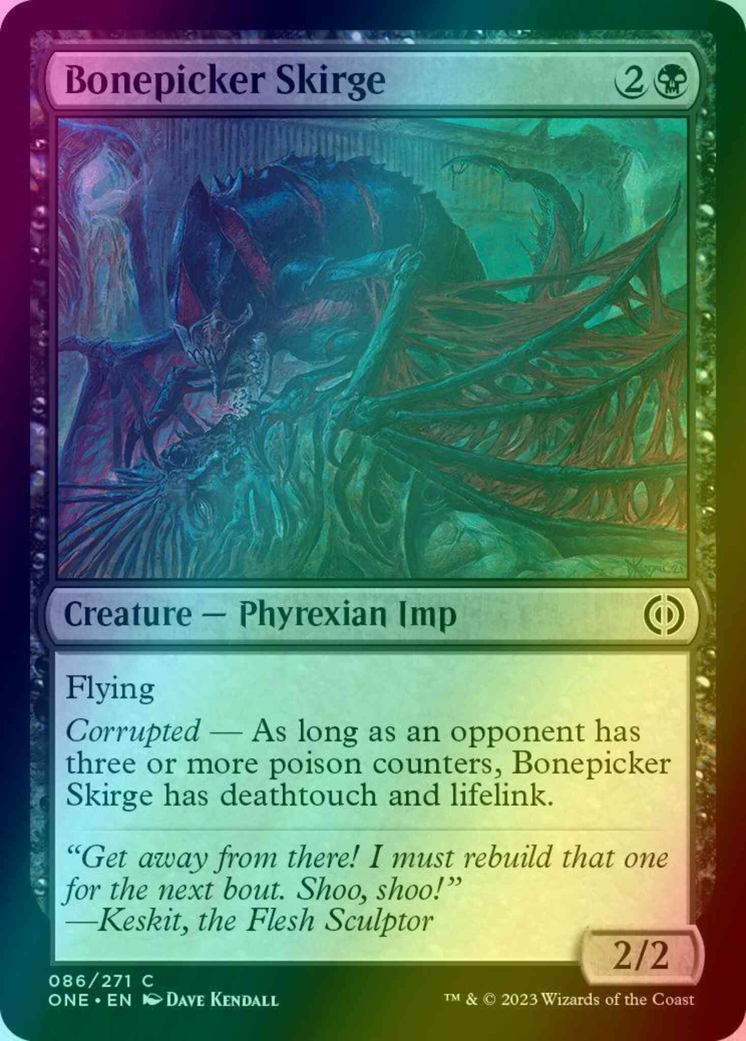 Bonepicker Skirge [86] [Phyrexia: All Will Be One] [Foil]