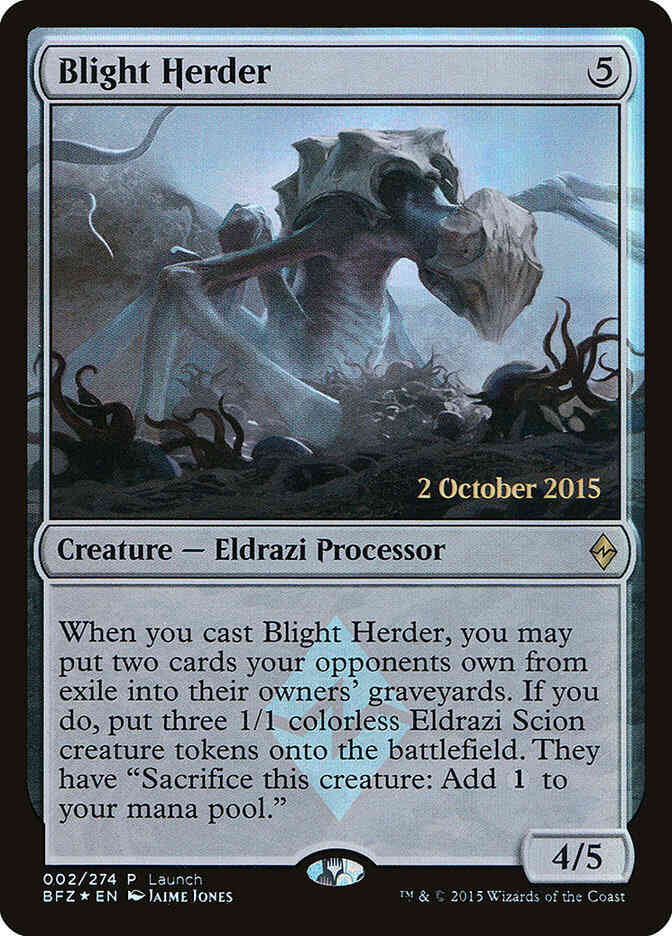 Blight Herder [2] [Launch] [Battle for Zendikar Promos] [Foil]