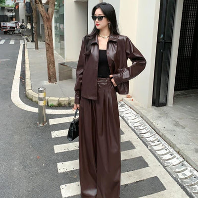 Biro Leather Premium Coord Set - 2