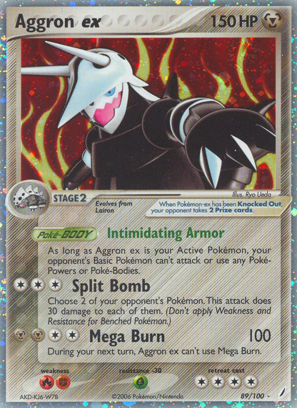 Aggron ex - 89/100 - Rare Holo EX