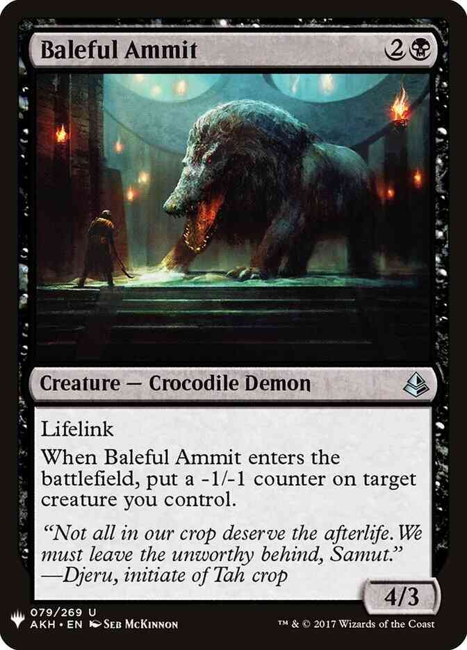 Baleful Ammit [AKH-79] [The List] [Non-Foil]