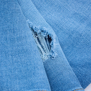 Blue Distressed Skinny Fit Jeans