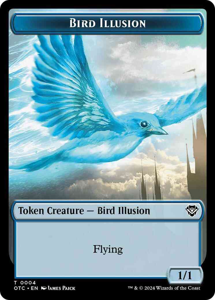 Bird Illusion Token (04) // Elemental Token (14) [Outlaws of Thunder Junction: Commander: Tokens] [Non-Foil]