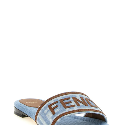 Fendi Denim Sandals