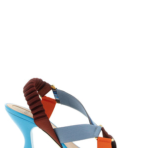 Fendi Colibrì Sandals With Woven Ribbons