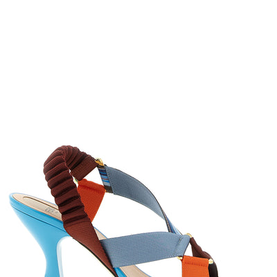 Fendi Colibrì Sandals With Woven Ribbons