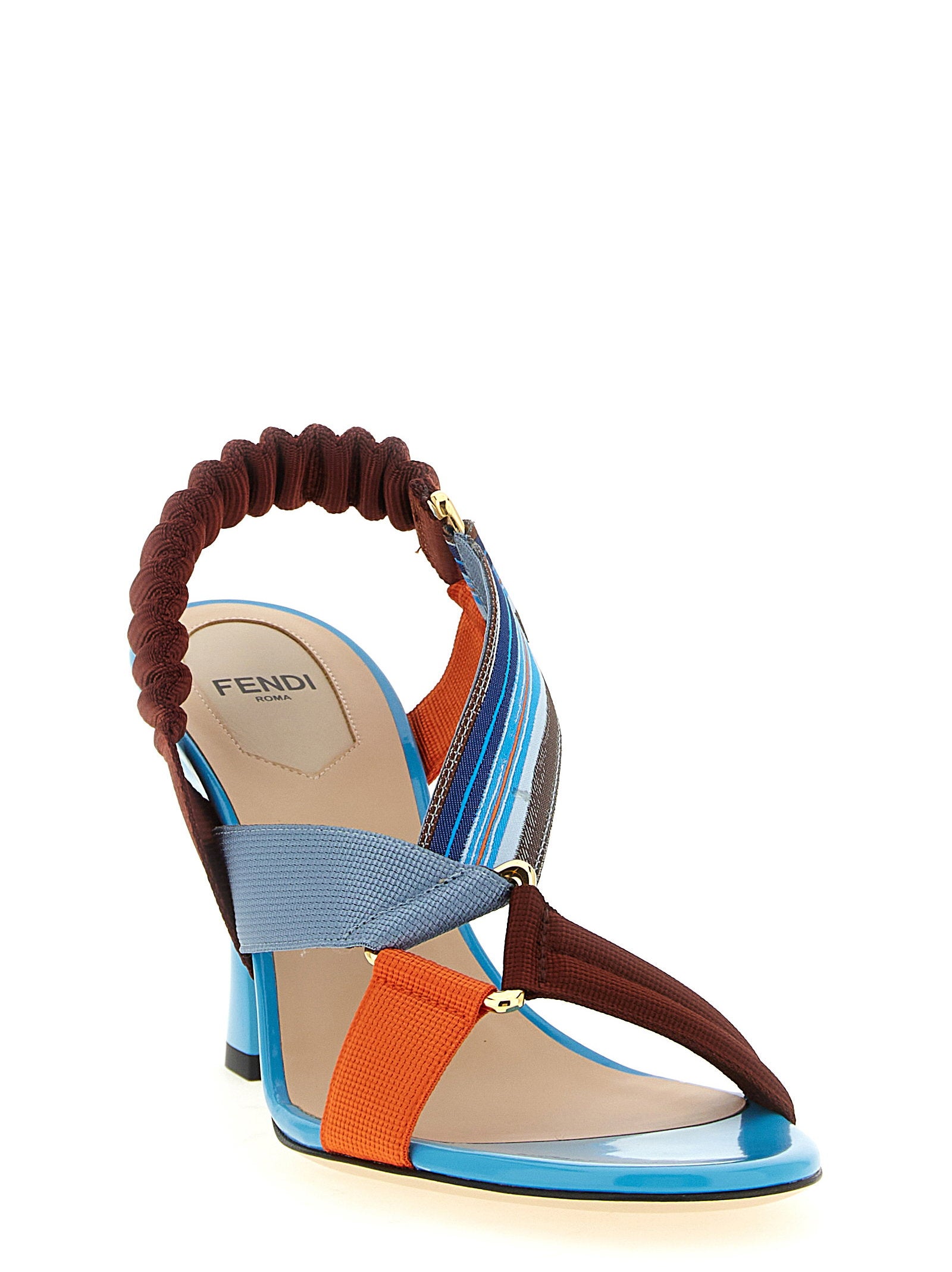 Fendi Colibrì Sandals With Woven Ribbons