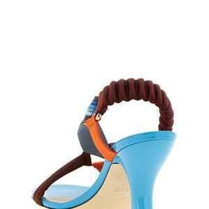 Fendi Colibrì Sandals With Woven Ribbons