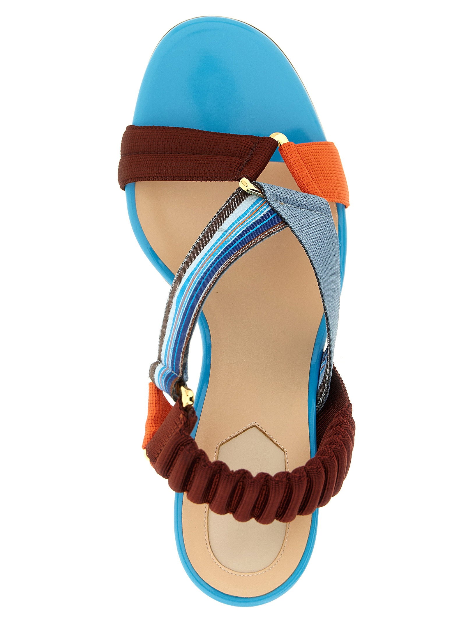 Fendi Colibrì Sandals With Woven Ribbons