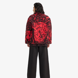 F A R A K | OBSESSION HANDMADE JACKET { BLACK/RED