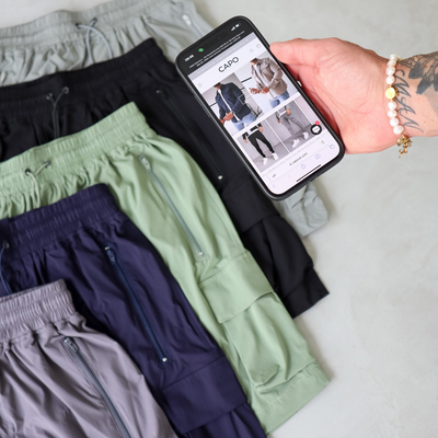 CAPO Lightweight Light Grey Cargo Shorts